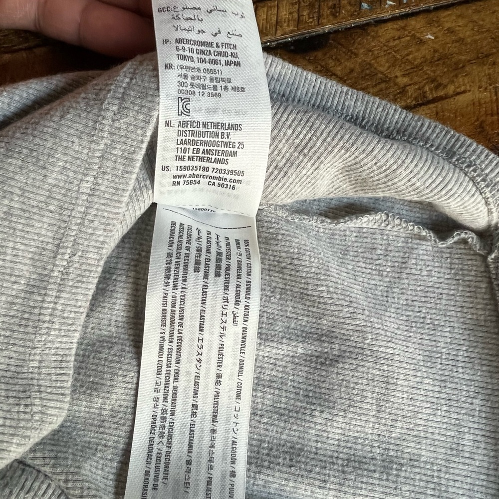 Abercrombie & Fitch Heather Gray Long Sleeve Dress - Picture 10 of 11